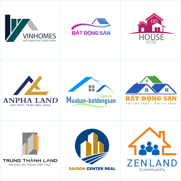 Một số mẫu logo lĩnh vực bất động sản
