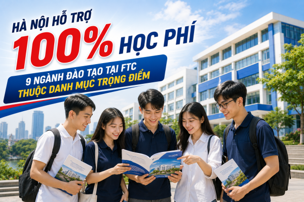 Hà Nội hỗ trợ 100% học phí: 9 ngành đào tạo tại FTC thuộc danh mục trọng điểm